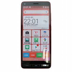 【中古】京セラ kyocera かんたんスマホ 2 32GB 携帯電話 スマートフォン ソフトバンク判定◯ 初期化済み 動作確認済 赤 レッド A001KC /MW ■GY11 その他 【ベクトル 古着】 250415