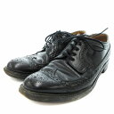 【中古】リーガル REGAL ビジネスシューズ レザー ウィングチップ メダリオン 25cm 黒 /JS メンズ 【ベクトル 古着】 250422(4)