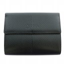 【中古】ジャンポールゴルチエ Jean Paul GAULTIER 二つ折り財布 がま口 レザー ロゴ 黒 ブラック 赤 レッド /MW ■GY18 メンズ 【ベクトル 古着】 250423