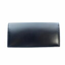 【中古】キプリス CYPRIS 長財布 札入れ ロング ウォレット オイルシェルコードバン ベジタブルタンニンレザー 紺 ダークネイビー 5801 ■GY11 /MQ メンズ 【ベクトル 古着】 250502