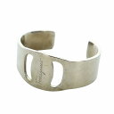 【中古】サルヴァトーレフェラガモ Salvatore Ferragamo ヴァラ バングル ブレスレット アクセサリー ロゴ シルバー色 ■GY18 /MQ レ...