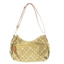 【中古】ラシット RUSSET ハンドバッグ 2way ショルダーバッグ ナイロン 切替 レザー 総柄 茶 ブラウン /AO7 ■GY18 レディース 【ベクトル 古着】 250515(4)
