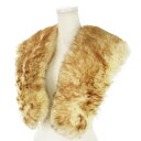 【中古】ノーブランド ファーティペット ファーショール フォックス 毛皮 茶 ブラウン /MN5 ■GY18 レディース 【ベクトル 古着】 250514