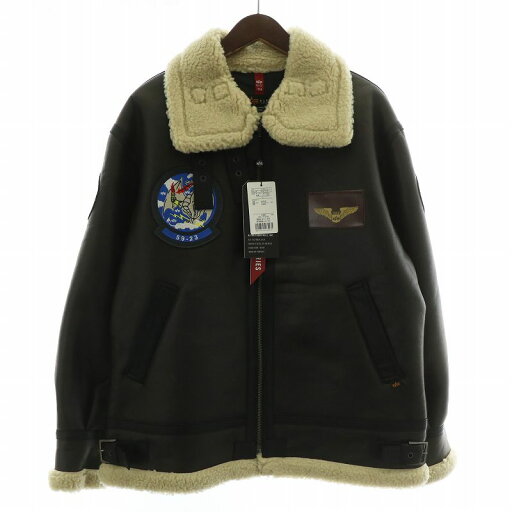 【中古】未使用品 アルファ ALPHA INDUSTRIES B-3 B3 パッチド フェイクムートン フライト ジャケット アウター 裏ボア ジップアップ 刺繍 ワッペン L 茶色 ブラウン TA1689-275 /XZ ■GY12 メンズ 【ベクトル 古着】 250525 【中古】未使用品 アルファ ALPHA INDUSTRIES B-3 B3 パッチド フェイクムートン フライト ジャケット アウター 裏ボア ジップアップ 刺繍 ワッペン L 茶色 ブラウン TA1689-275 /XZ ■GY12 メンズ 【ベクトル 古着】 250525