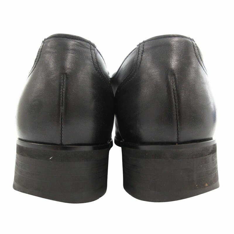 【中古】リーガル REGAL ダブルモンク ドレスシューズ ビジネス ストレートチップ レザー 23.5cm 黒 ブラック /GV ■GY35 メンズ 【ベクトル 古着】 250530