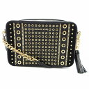 【中古】マイケルコース MICHAEL KORS ショルダーバッグ スタッズ レザー クロスボディ チェーン 黒 ブラック /JS ■GY18 レディース 【ベクトル 古着】 250530(4)
