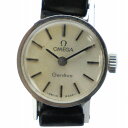 【中古】オメガ OMEGA Geneve ジュネーブ 腕時計 ヴィンテージ アンティーク ウォッチ 手巻き レザーベルト シルバー色 ■GY18 /MQ レディース 【ベクトル 古着】 250613