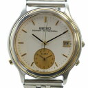 【中古】セイコー SEIKO イクイプメント EQUIPMENT フォープロフェッショナル ジャンク品 腕時計 ウォッチ クォーツ 白文字盤 カレンダー付き シルバー色 5T32-7A00 ■GY18 /MQ メンズ 【ベクトル 古着】 250707