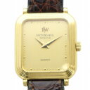 【中古】レイモンドウィル RAYMOND WEIL 18K GOLD ELECTROPLATED 腕時計 ウォッチ クォーツ スクエア 18KGP ゴールドカラー 金メッキ ■GY11 /MQ レディース 【ベクトル 古着】 250704(2)