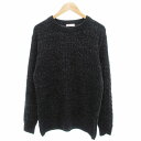 【中古】タケオキクチ TAKEO KIKUCHI TK ニット セーター 長袖 ケーブル編み XL 黒 ブラック /JS メンズ 【ベクトル 古着】 25061...