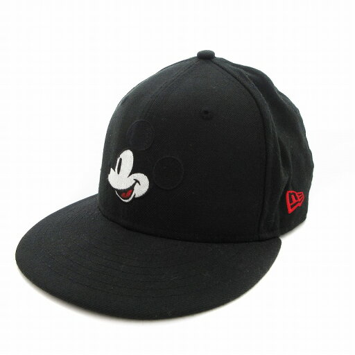【中古】ニューエラ NEW ERA × ディズニー 9FIFTY キャップ 帽子 6パネル ミッキー刺繍 F 黒 ブラック /JS メンズ 【ベクトル 古着】 250611 【中古】ニューエラ NEW ERA × ディズニー 9FIFTY キャップ 帽子 6パネル ミッキー刺繍 F 黒 ブラック /JS メンズ 【ベクトル 古着】 250611
