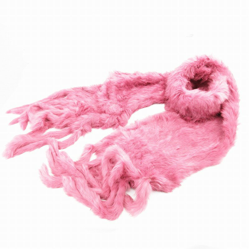 【中古】ノーブランド マフラー ストール フリンジ 赤 レッド /UD レディース 【ベクトル 古着】 250614