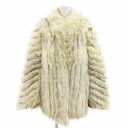 【中古】ムーンバット Moonbat ファーコート フォックス ハーフ丈 13 アイボリー /AE ■GY18 レディース 【ベクトル 古着】 250620(4)