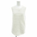 【中古】ヒューゴボス HUGO BOSS ニットベスト プルオーバー Vネック S 白 ホワイト /FF レディース 【ベクトル 古着】 250627