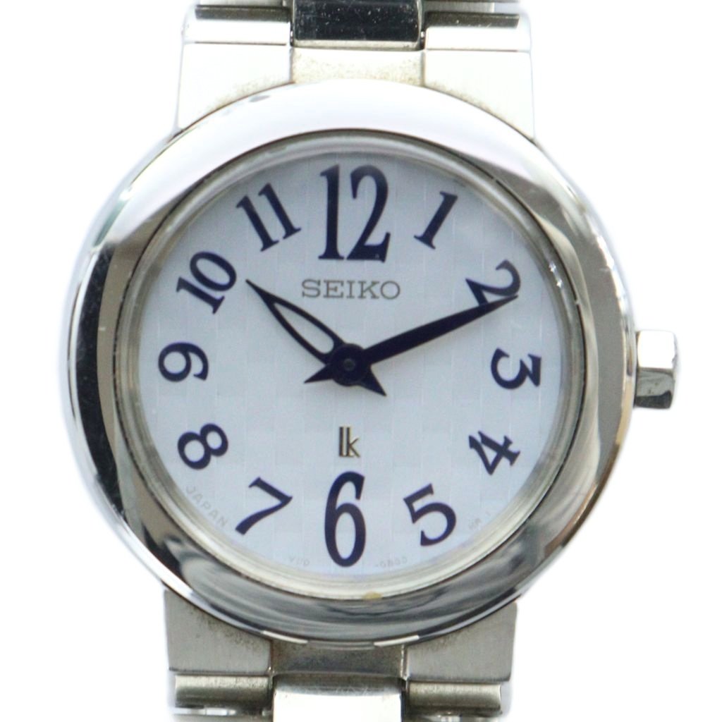 【中古】セイコー SEIKO ルキア lk 腕時計 ウォッチ クォーツ 白文字盤 ロゴ シルバー色 V110-0AT0 ■GY18 /MQ レディース 【ベクトル 古着】 250912のサムネイル