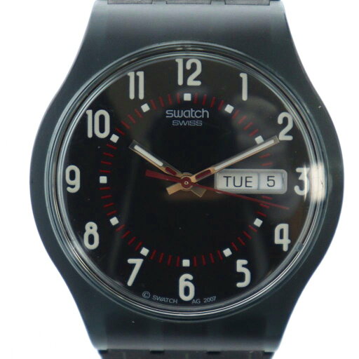 【中古】スウォッチ SWATCH 腕時計 ウォッチ クォーツ 黒文字盤 カレンダー付き ロゴ 黒 ブラック ■GY18 /MQ メンズ 【ベクトル 古着】 250806 【中古】スウォッチ SWATCH 腕時計 ウォッチ クォーツ 黒文字盤 カレンダー付き ロゴ 黒 ブラック ■GY18 /MQ メンズ 【ベクトル 古着】 250806