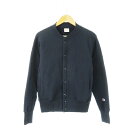 【中古】チャンピオン CHAMPION REVERSE WEAVE 赤タグ カーディガン スウェット 長袖 裏起毛 防寒 ロゴ M 紺 ネイビー C5-E002 /CK8 ■GY11 メンズ 【ベクトル 古着】 250703