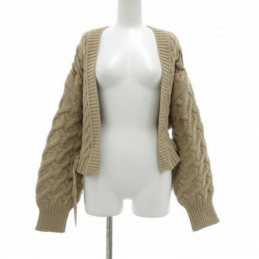 【中古】ジルスチュアート JILL STUART トッパー カーディガン ケーブルニット F ベージュ /UO レディース 【ベクトル 古着】 250701 【中古】ジルスチュアート JILL STUART トッパー カーディガン ケーブルニット F ベージュ /UO レディース 【ベクトル 古着】 250701