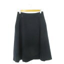 【中古】フォクシーニューヨーク FOXEY NEW YORK COLLECTION フレアスカート サーキュラー ミモレ ロング ウール 38 M 紺 ネイビー /AH12 ■GY43 レディース 【ベクトル 古着】 250710(4)