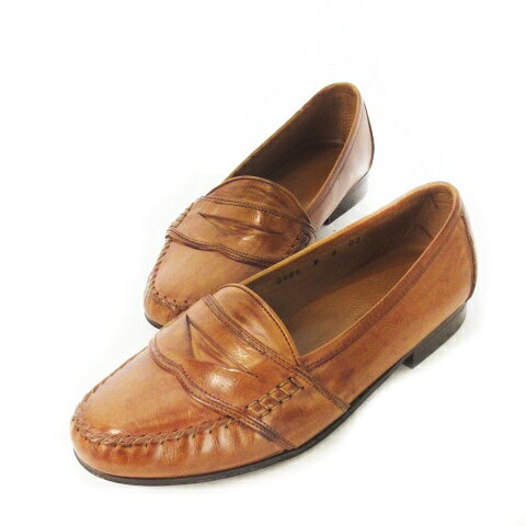 【中古】未使用品 コールハーン COLE HAAN コインローファー モカシン レザー 革 6 23.0cm 茶 ブラウン /CK7 ■GY19 レディース 【ベクトル 古着】 250722