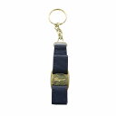 【中古】サルヴァトーレフェラガモ Salvatore Ferragamo キーホルダー チャーム ロゴ ヴァラ リボン ゴールド金具 紺 ネイビー ■GY11 ...