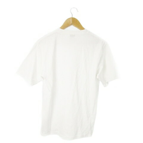 【中古】ハフ HUF 半袖Tシャツ クルーネック コットン ロゴ刺繍 S 白 ホワイト /AO15 ■GY42 メンズ 【ベクトル 古着】 250730