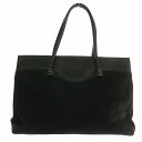 【中古】トッズ TOD'S ハンドバッグ トート ハラコ レザー オープントップ ロゴ 型押し 黒 ブラック /XZ ■GY13 メンズ 【ベクトル 古着】 250717