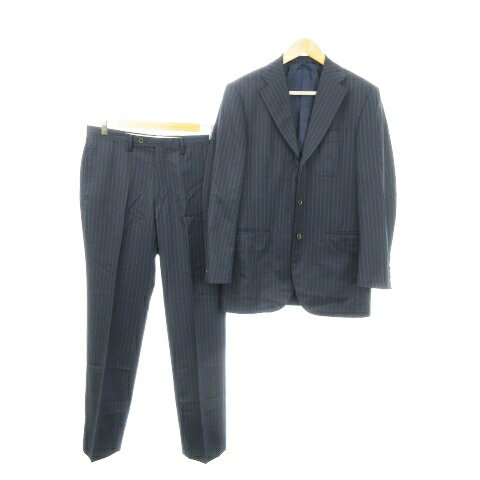 【中古】ユナイテッドアローズ UNITED ARROWS スーツ セットアップ 上下 テーラードジャケット パンツ スラックス ストライプ 46 M 紺 ネイビー /AH1 ■GY37 メンズ 【ベクトル 古着】 250808 【中古】ユナイテッドアローズ UNITED ARROWS スーツ セットアップ 上下 テーラードジャケット パンツ スラックス ストライプ 46 M 紺 ネイビー /AH1 ■GY37 メンズ 【ベクトル 古着】 250808