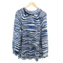 【中古】B&Y ユナイテッドアローズ BEAUTY&YOUTH ビューティー&ユース CARDIGAN ニット セーター 1 青 ブルー 白 ホワイト 紺 ネイビー /KR メンズ 【ベクトル 古着】 250804(4)