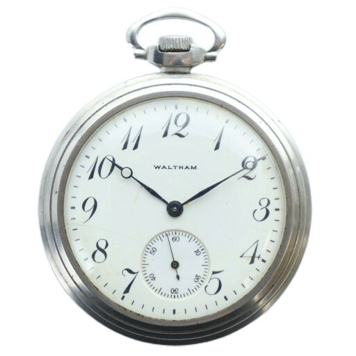 【中古】ウォルサム WALTHAM アンティーク ジャンク品 懐中時計 ウォッチ 手巻き ロゴ スモセコ 白文字盤 シルバー色 ■GY18 /MQ メンズ 【ベクトル 古着】 250826 【中古】ウォルサム WALTHAM アンティーク ジャンク品 懐中時計 ウォッチ 手巻き ロゴ スモセコ 白文字盤 シルバー色 ■GY18 /MQ メンズ 【ベクトル 古着】 250826
