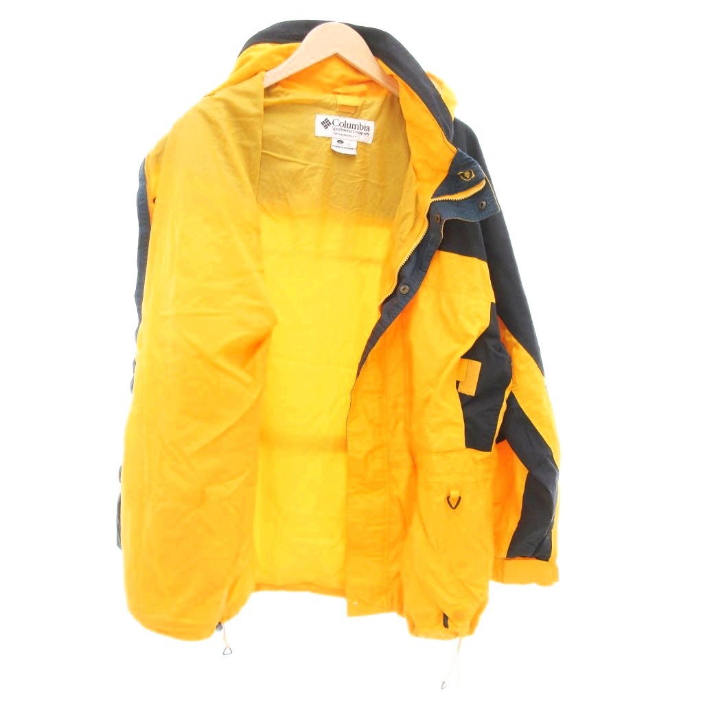 【中古】コロンビア Columbia Sportswear Company マウンテンパーカー ジップアップ ロゴ LL 黄 イエロー /AE メンズ 【ベクトル 古着】 250807
