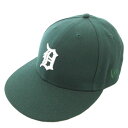 ブランド古着ベクトルプレミアム店で買える「【中古】ニューエラ NEW ERA 59FIFTY Regal Greens デトロイト タイガース クーパーズタウン ベースボールキャップ 帽子 ロゴ刺繍 緑 グリーン /GV ■GY01 メンズ 【ベクトル 古着】 250808」の画像です。価格は3,000円になります。