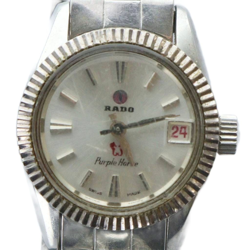 【中古】ラドー RADO Purple Horse パープルホース 腕時計 ウォッチ 自動巻き デイト カレンダー付き ..