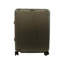 【中古】リモワ RIMOWA トパーズ TOPAS キャリーケース スーツケース ロゴ 旅行 4輪 チタニウム TSAロック 45L シルバー色 924.56....