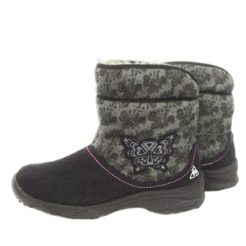 【中古】ルコックスポルティフ le coq sportif スノーブーツ ショート丈 縮絨 ファー 切替 スエード 総..