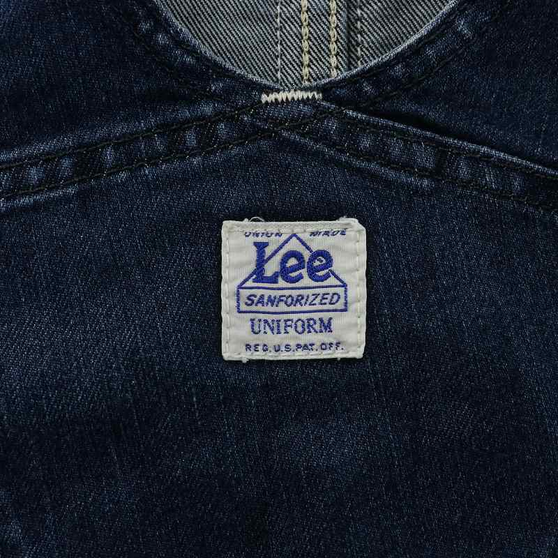 【中古】リー LEE WORK LINE オーバーオール サロペット デニム ロゴ XL インディゴ 紺 ネイビー LS2024 /XZ ■GY11 メンズ 【ベクトル 古着】 250823