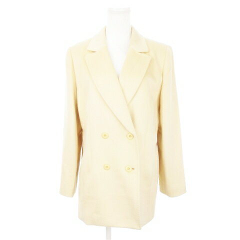 【中古】レリアン Leilian Pコート ピーコート アンゴラ ステッチ ソフト起毛 なめらか 11 ベージュ /AH16 ■GY44 レディース 【ベクトル 古着】 250917