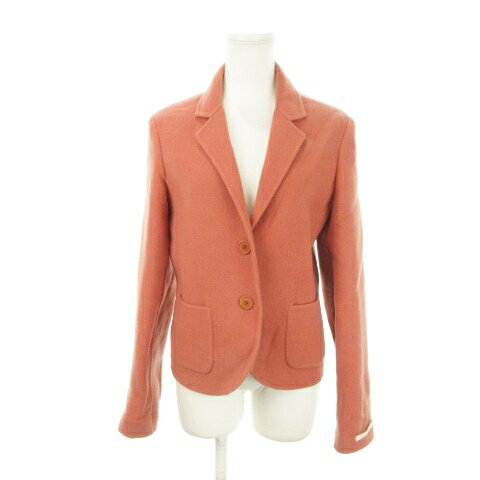 【中古】Sマックスマーラ 'S Max Mara CUCITO A MANO テーラードジャケット ウール アンゴラ混 38 M オレンジ /MN15 ■GY18 レディース 【ベクトル 古着】 250918