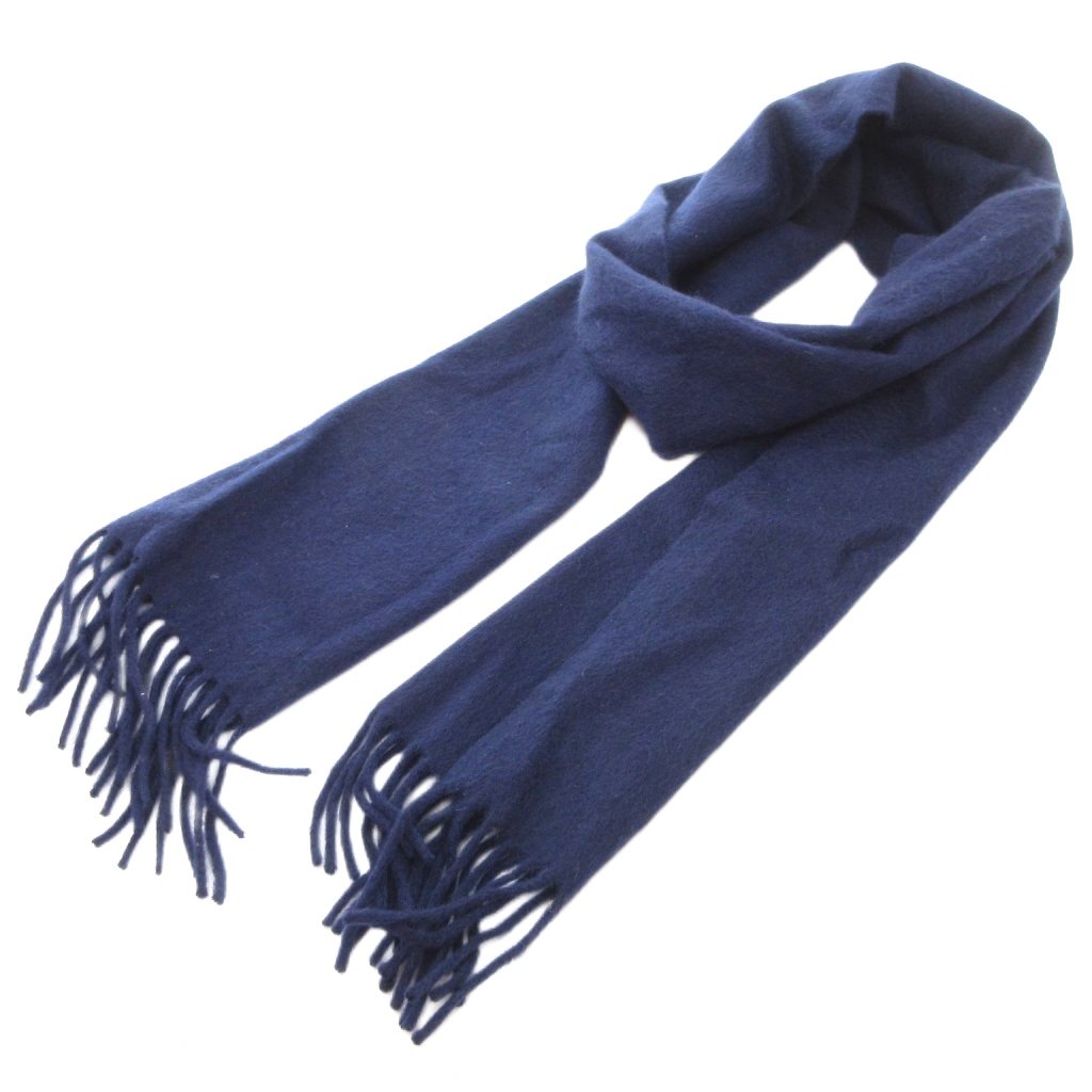 【中古】B&Y ユナイテッドアローズ BEAUTY&YOUTH ビューティー&ユース マフラー フリンジ 無地 カシミ..