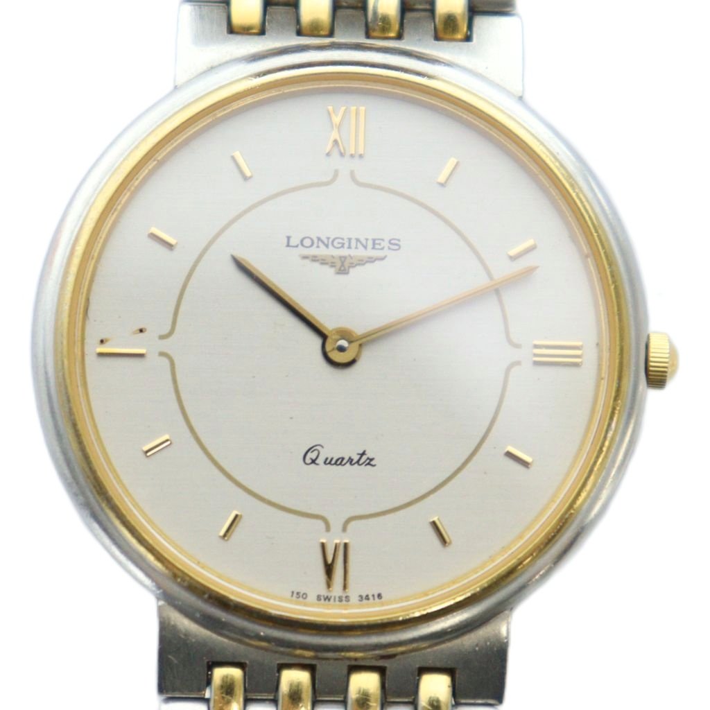 【中古】ロンジン LONGINES ジャンク品 腕時計 ウォッチ クォーツ ロゴ シルバー色 ゴールド色 ■GY11 /MQ メンズ 【ベクトル 古着】 251021