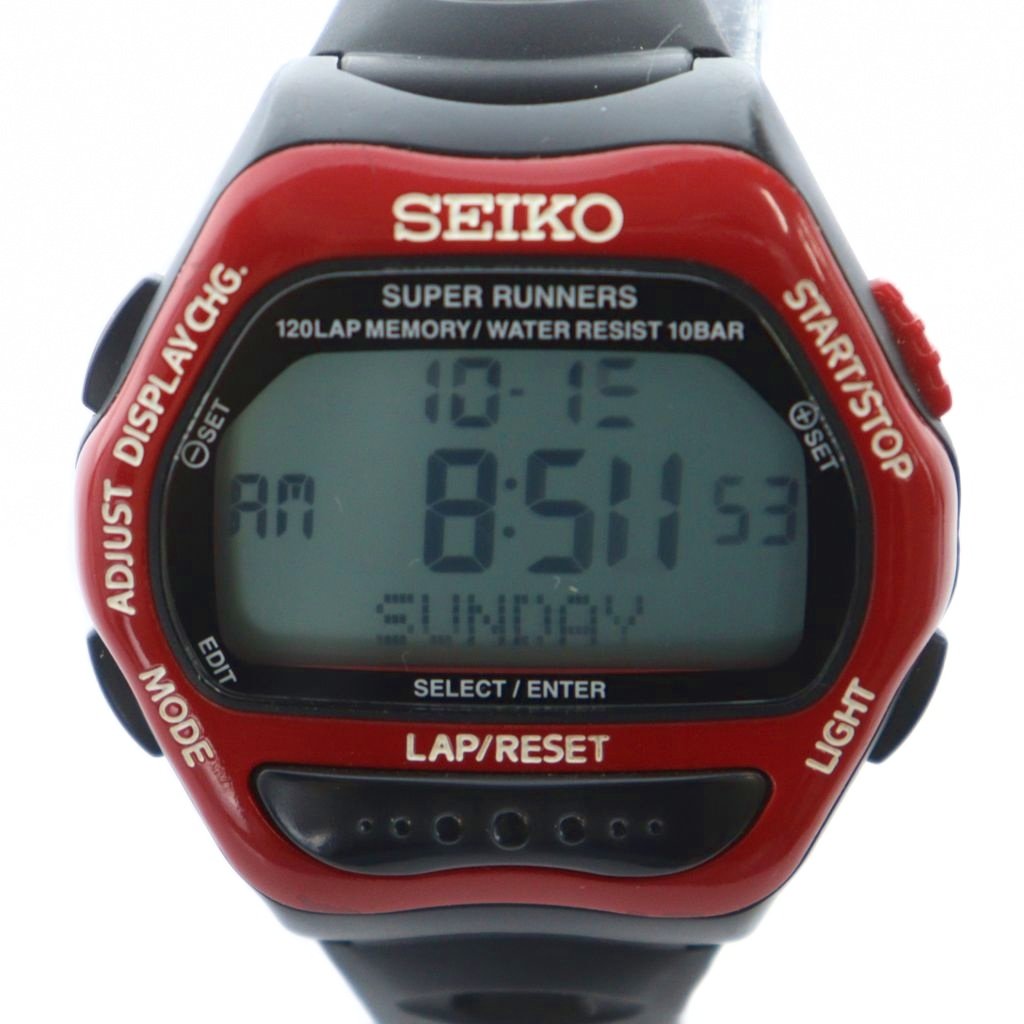 【中古】セイコー SEIKO SUPER RUNNERS スーパーランナーズ S650-4000 腕時計 ウォッチ クォーツ デジタル 黒 ブラック ■GY11 /MQ メンズ 【ベクトル 古着】 251101
