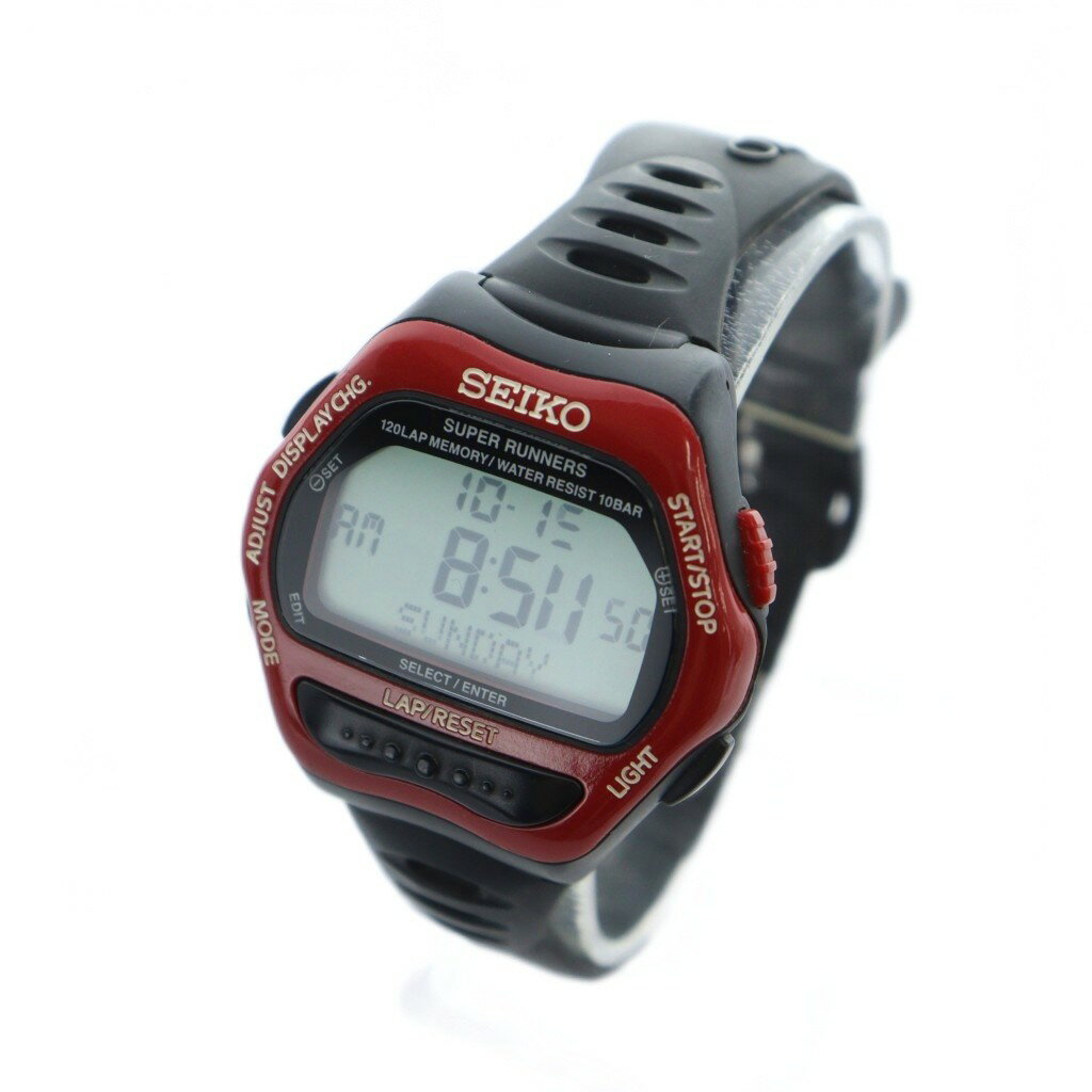 【中古】セイコー SEIKO SUPER RUNNERS スーパーランナーズ S650-4000 腕時計 ウォッチ クォーツ デジタル 黒 ブラック ■GY11 /MQ メンズ 【ベクトル 古着】 251101