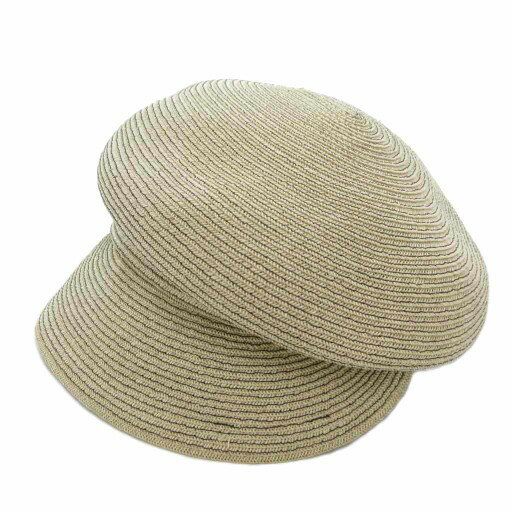 【中古】カシラ CA4LA ペーパーキャスケット 帽子 編み込み ベージュ /JS ■GY18 レディース 【ベクトル 古着】 251006