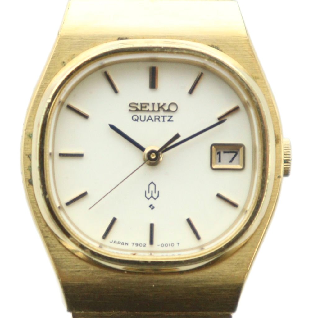 【中古】セイコー SEIKO 7902-5000 腕時計 ウォッチ クォーツ 白文字盤 カレンダー付き ゴールド色 ■GY18 /MQ レディース 【ベクトル 古着】 251116(2)