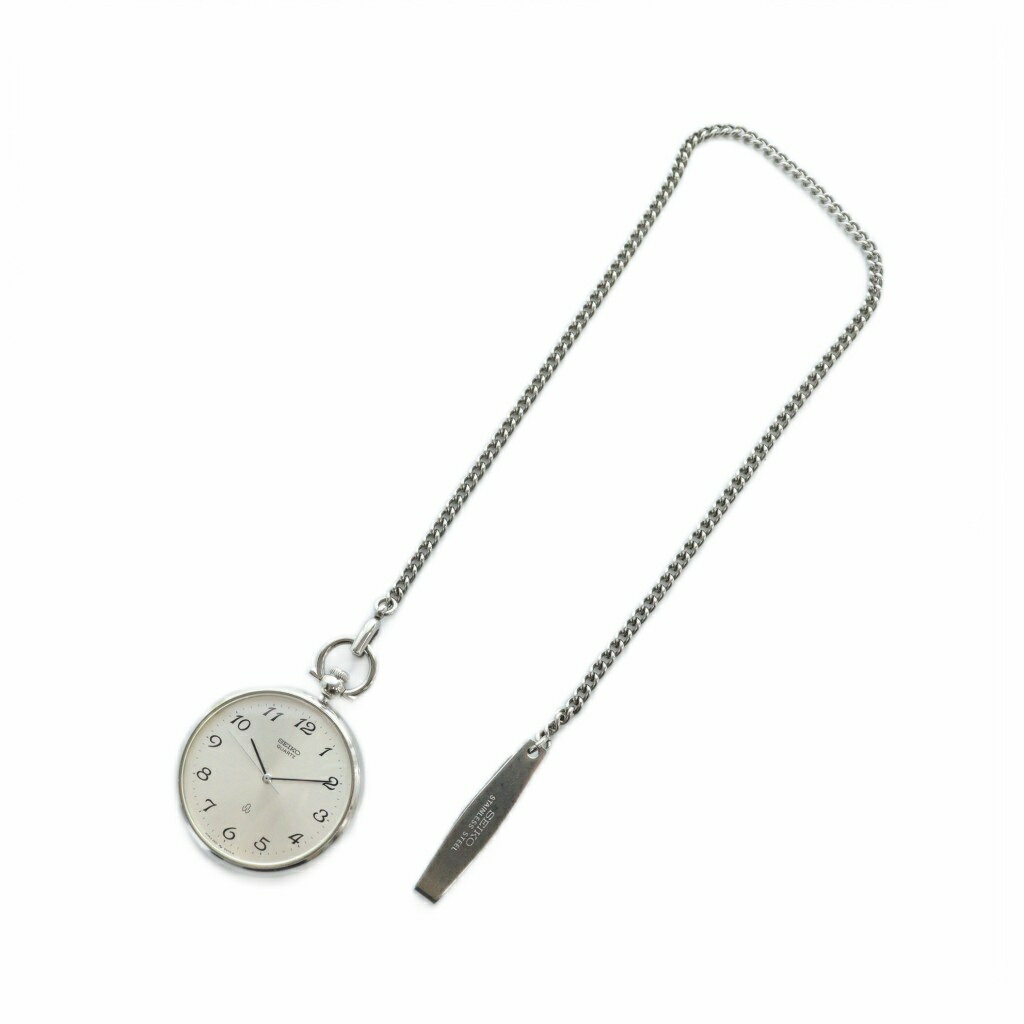 【中古】セイコー SEIKO 2621-0470 懐中時計 ウォッチ クォーツ ロゴ シルバー色 ■GY11 /MQ その他 【ベクトル 古着】 251101