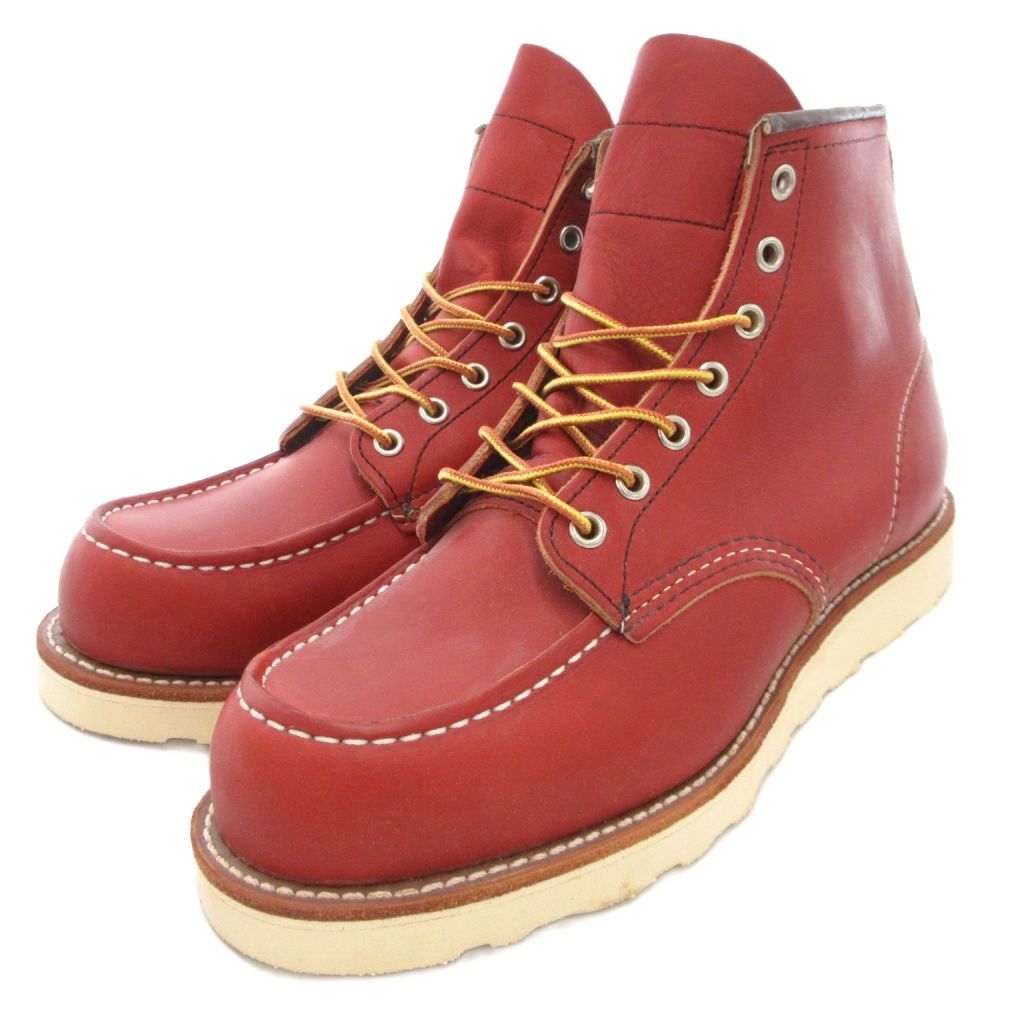 【中古】レッドウィング REDWING 6インチ クラシックモック ブーツ シューズ レザー 25cm 赤 レッド 08875-1 /AE ■GY18 メンズ 【ベクトル 古着】 251018