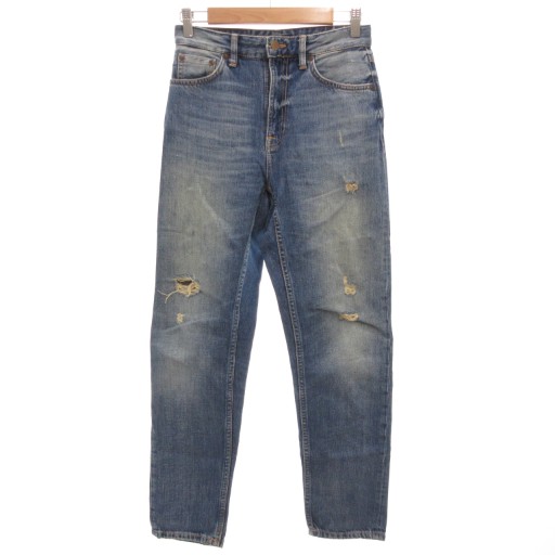 【中古】ヌーディージーンズ nudie jeans breezy britt ブリージーブリット デニムパンツ ジーンズ ジップフライ W26 L28 インディゴブルー /GV ■GY30 レディース 【ベクトル 古着】 251108