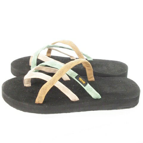 【中古】テバ Teva オロワフ OLOWAHU サンダル ビーサン トング ストラップ 低反発ソール アウトドア 2..