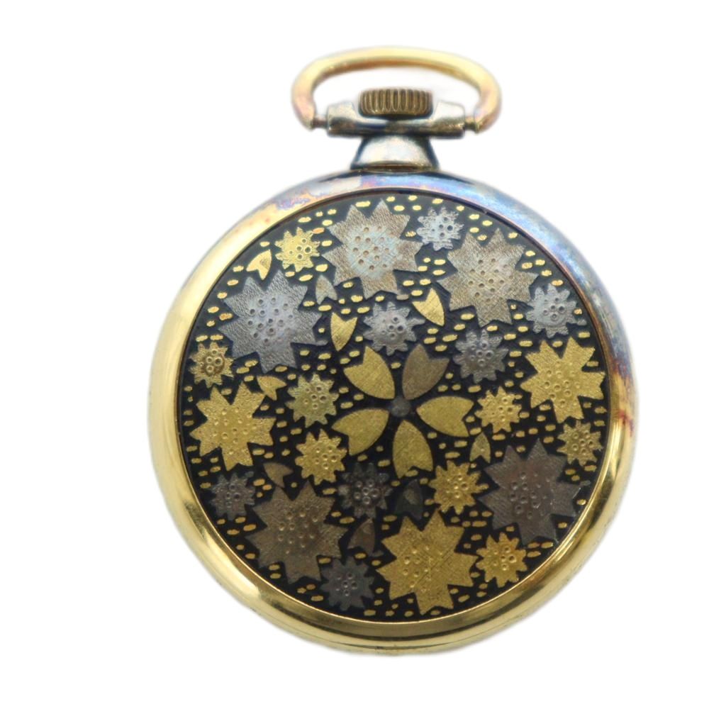 【中古】シチズン CITIZEN 懐中時計 ウォッチ 手巻き ロゴ 桜 ゴールド色 ■GY99 /MQ レディース 【ベクトル 古着】 251022