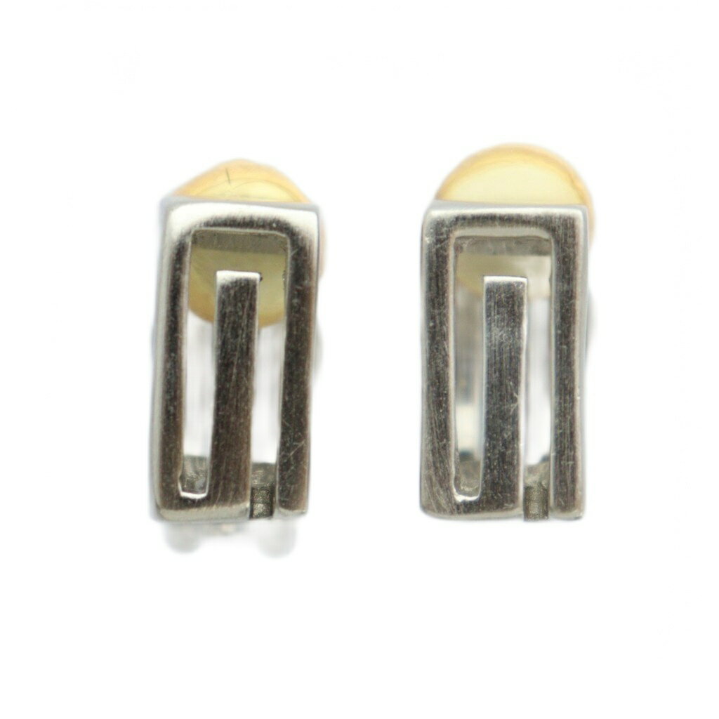 【中古】ジバンシィ GIVENCHY イヤリング アクセサリー 両耳用 クリップ式 ロゴ シルバー色 ■GY11 /MQ ..